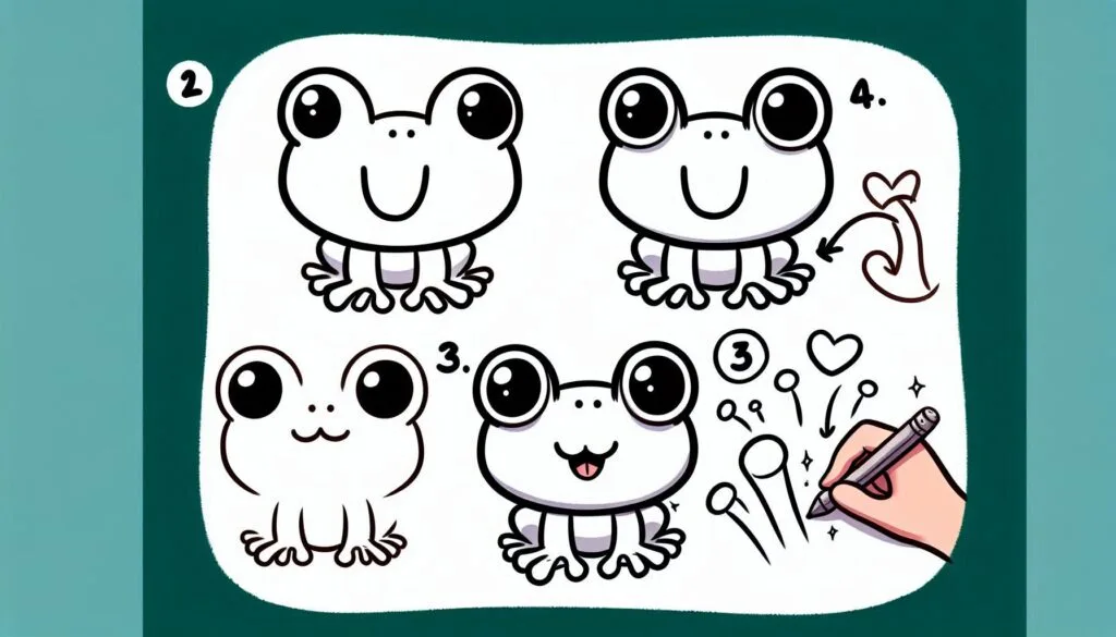 How to draw Frog 1 How to draw Frog