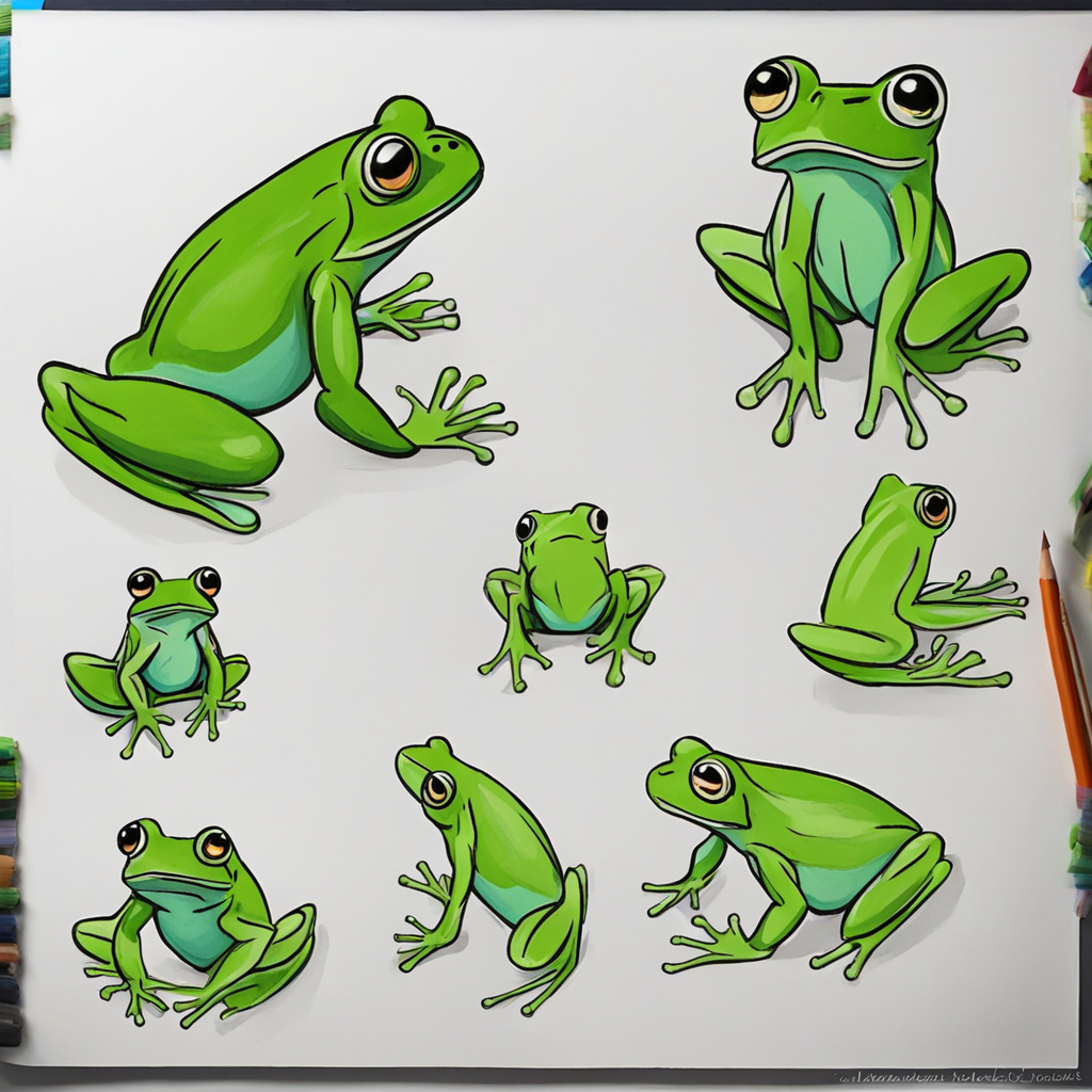 How to draw Frog
