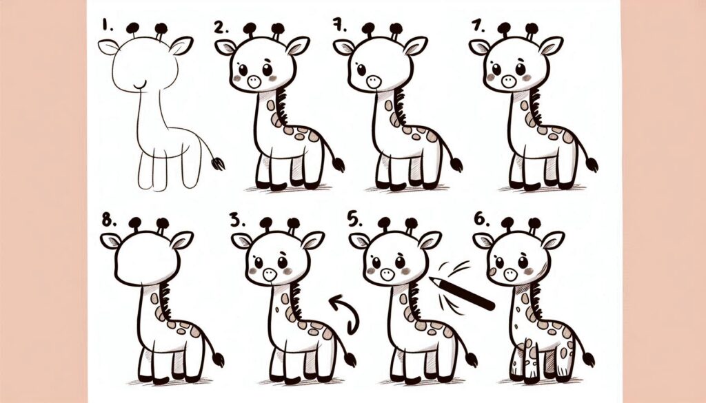 How to draw Giraffe