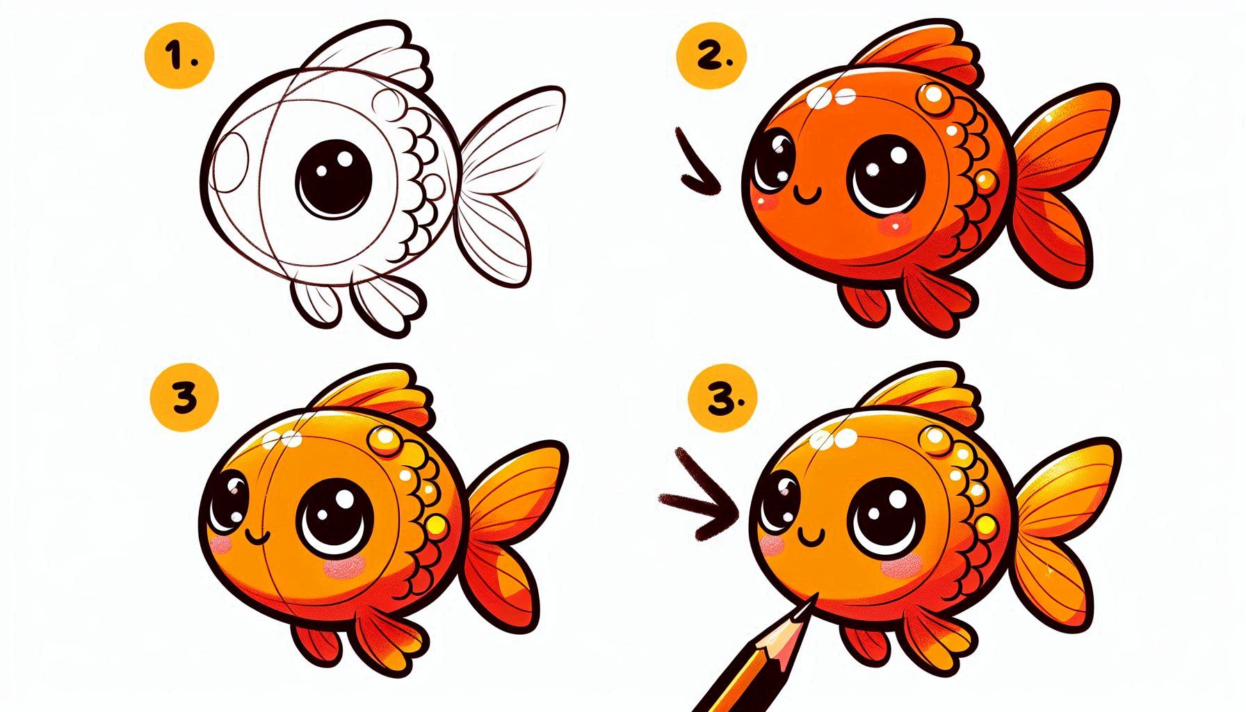 Read more about the article How to draw Goldfish