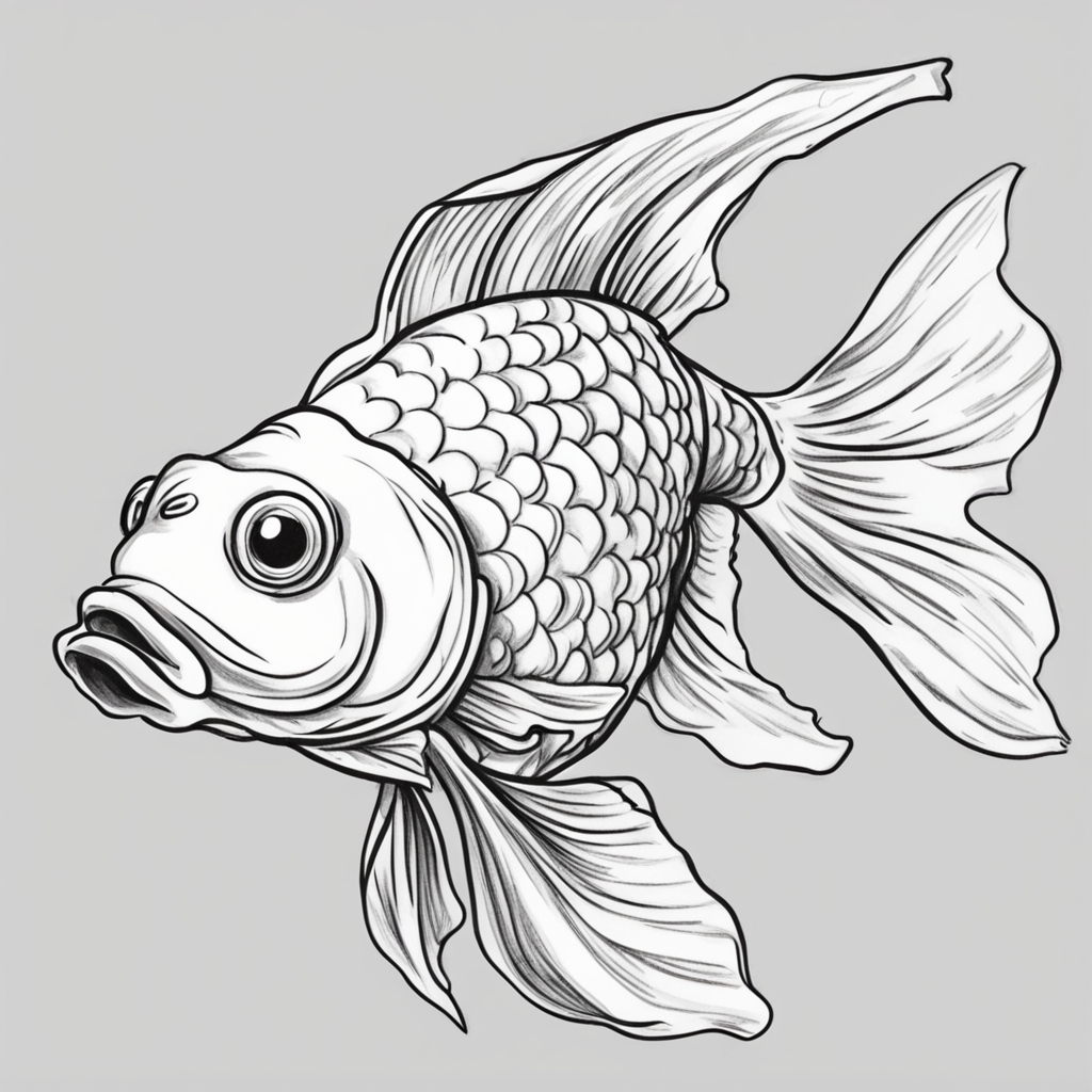 How to draw Goldfish