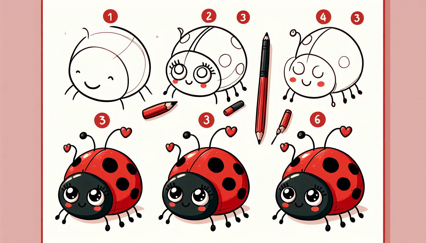 Read more about the article How to draw Ladybug