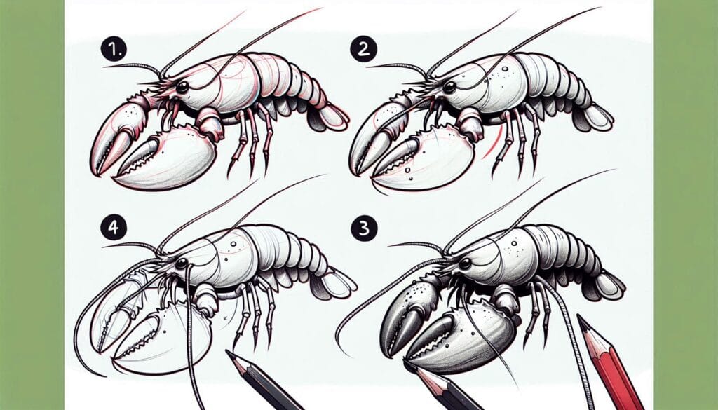 How to draw Lobster