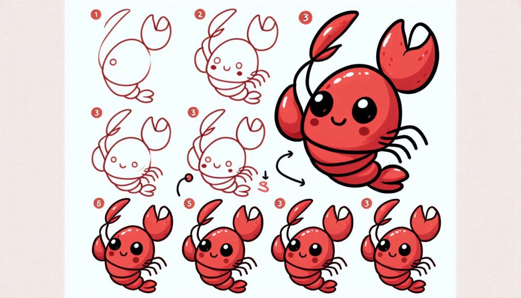 How to draw Lobster