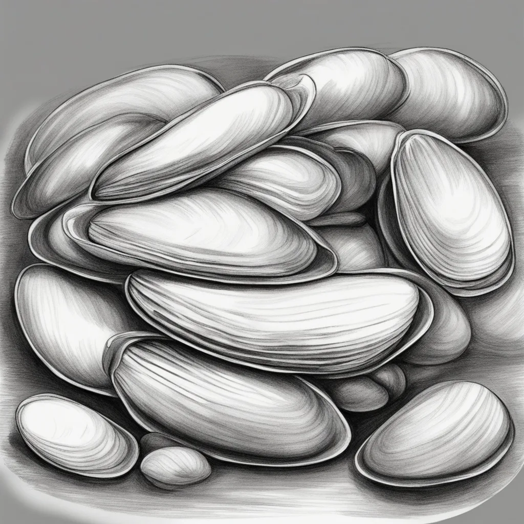 How to draw Mussel How to draw Mussel