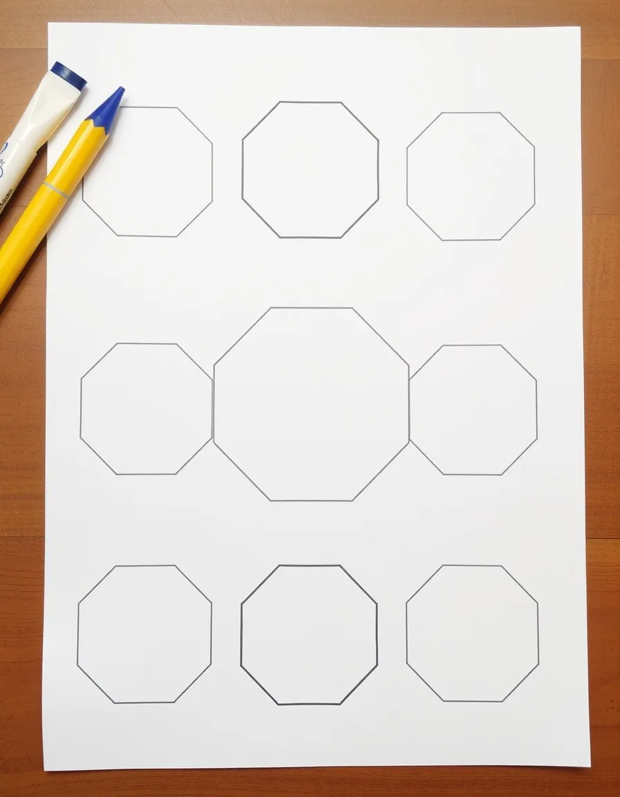 You are currently viewing How to draw Octagon: 5 Easy Step-by-Step Guide to Octagon Drawing