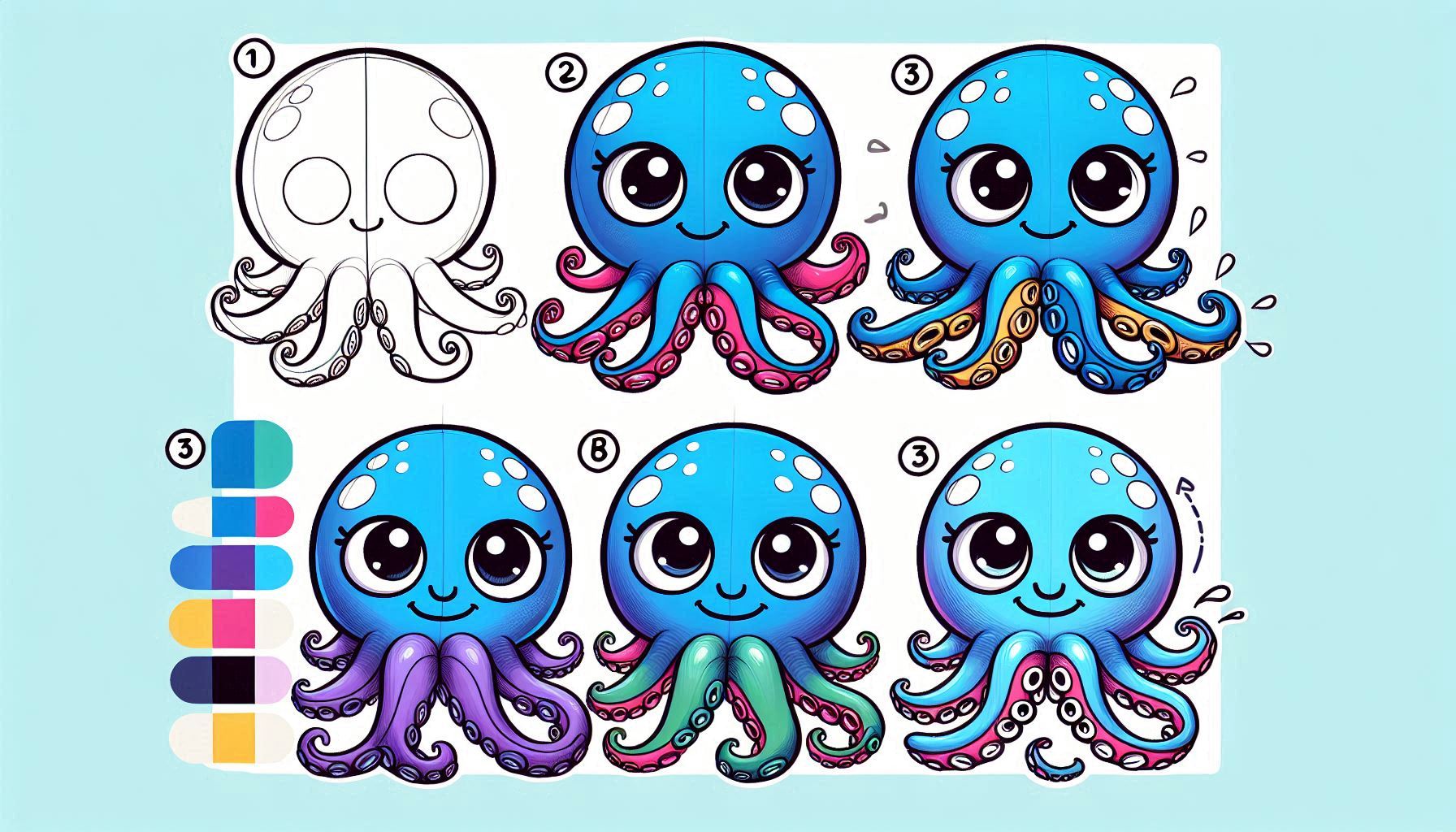 Read more about the article How to draw Octopus