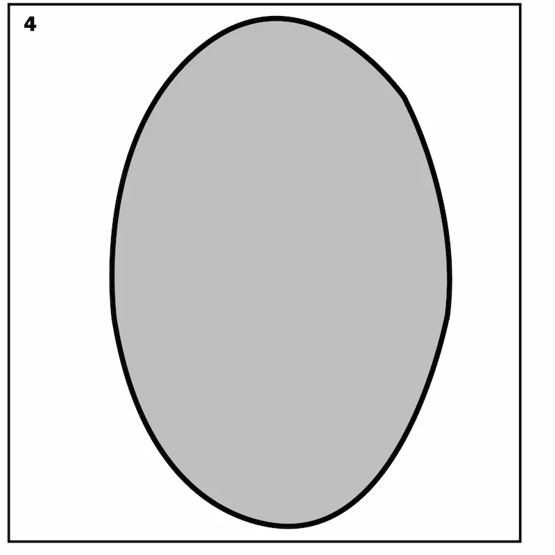 How to draw Oval Shape Step 4