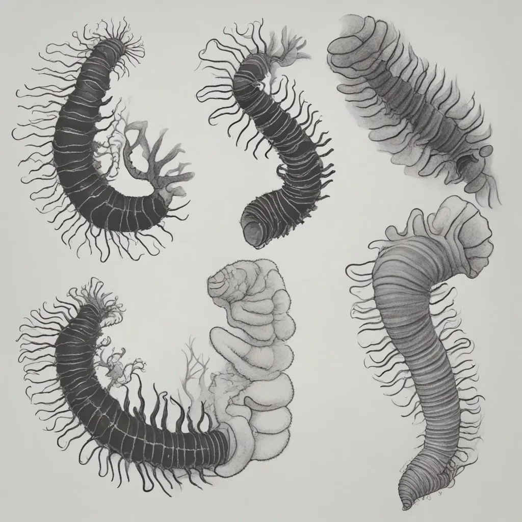 How to draw Polychaete How to draw Polychaete