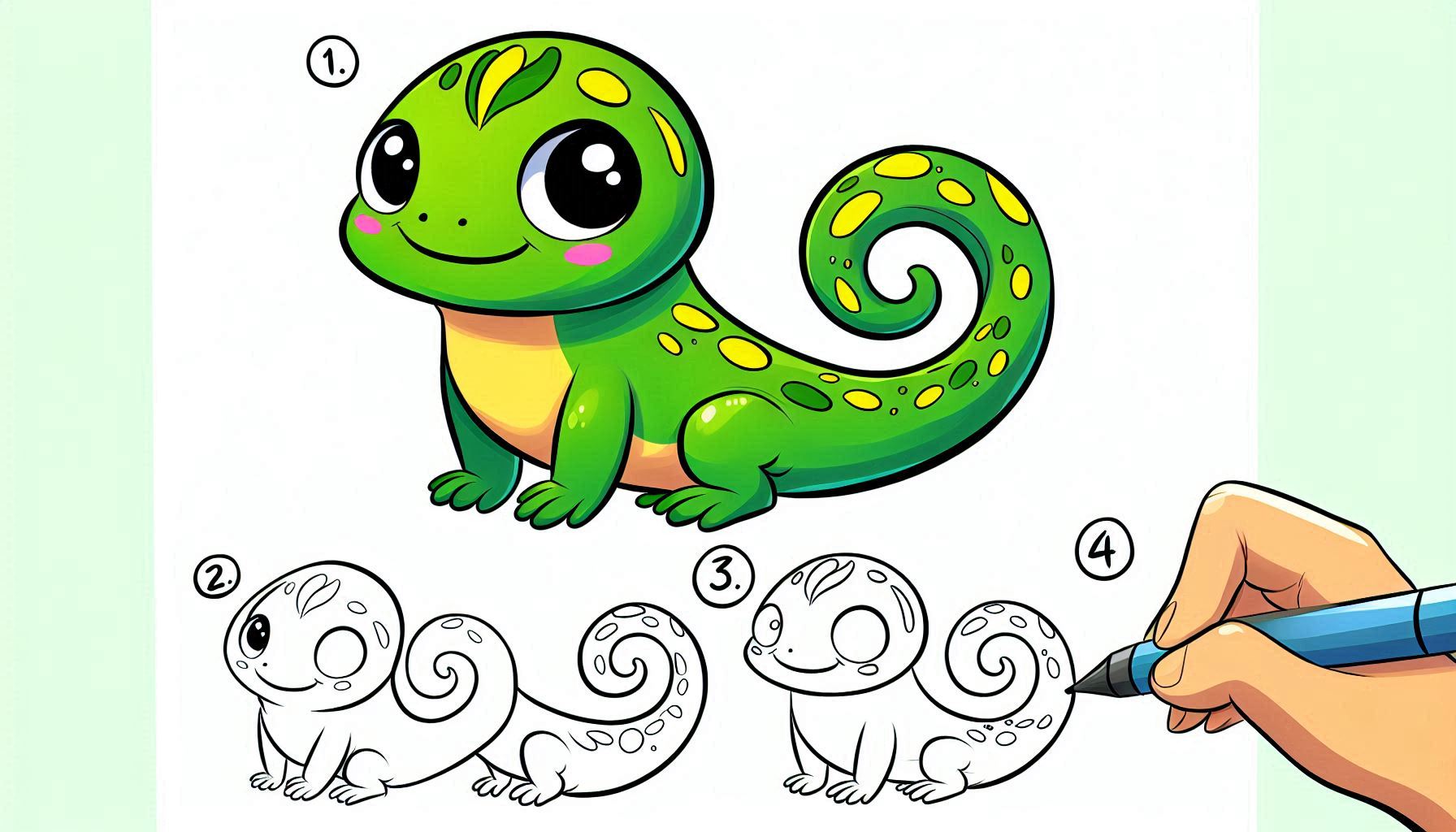 You are currently viewing How to draw Salamander