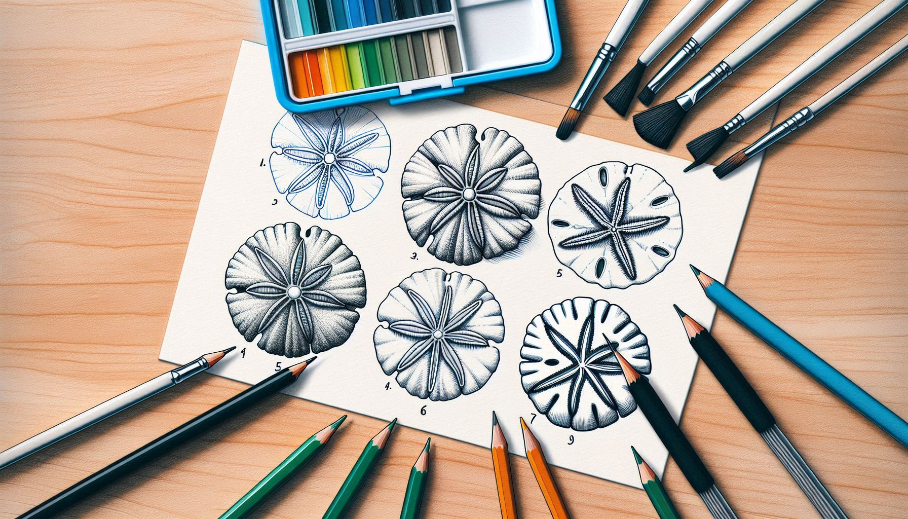 Read more about the article How to draw Sand Dollar