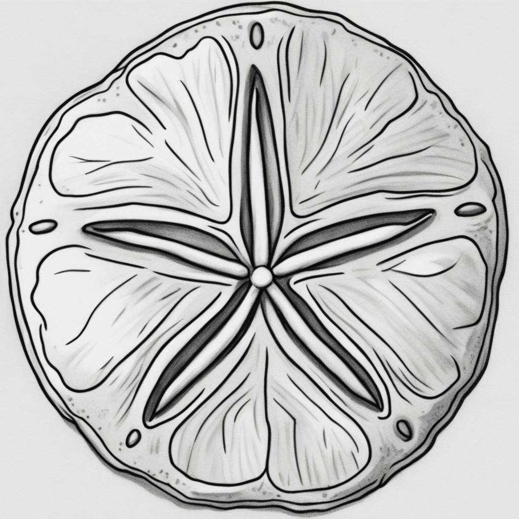 How to draw Sand Dollar