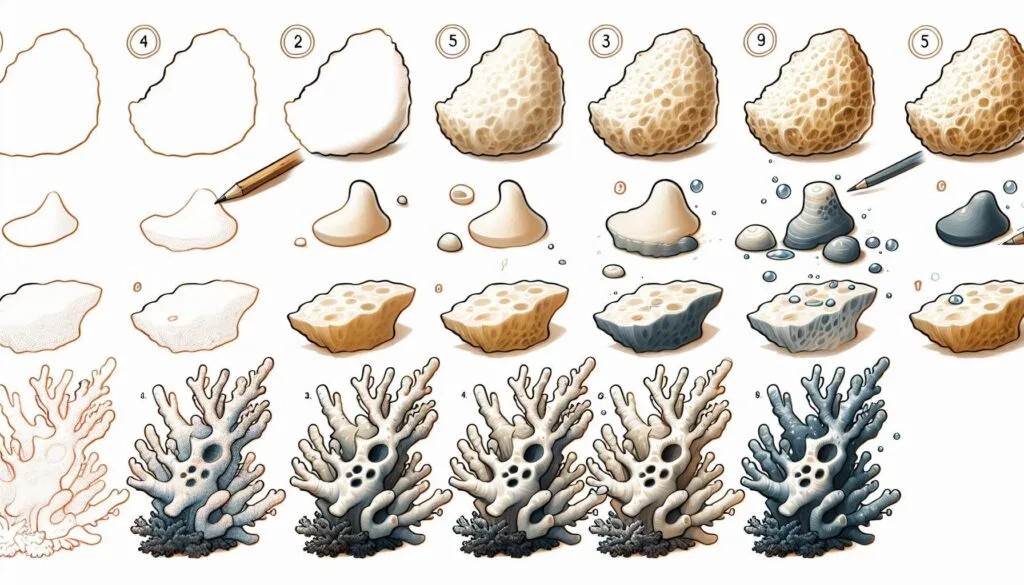 How to draw Sea Sponge