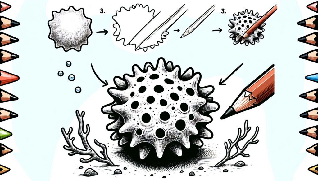 How to draw Sea Sponge
