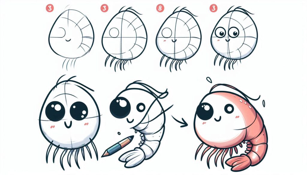 How to draw Shrimp