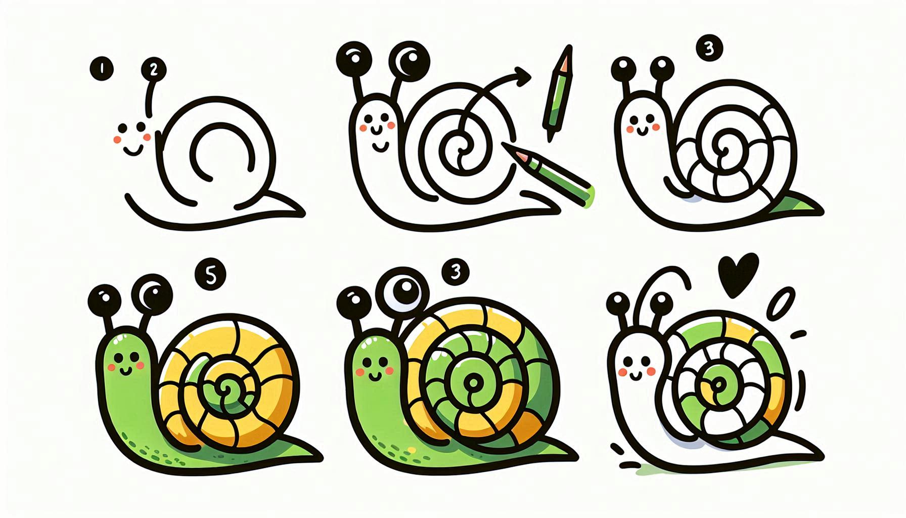 Read more about the article How to draw Snail