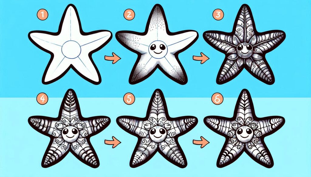 How to draw Starfish