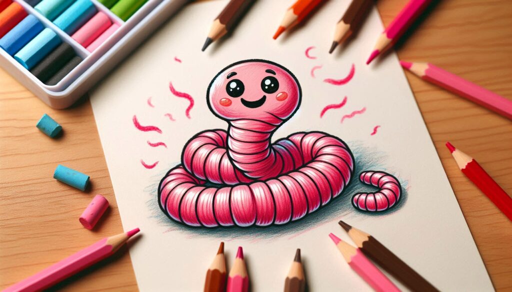 How to draw Tapeworm : 7 Easy Step by Step Guide