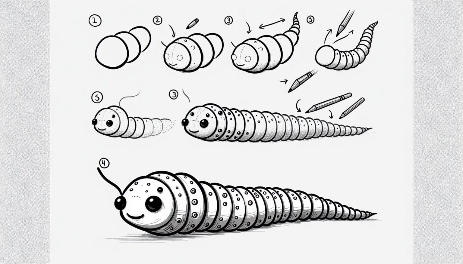 How to draw Threadworm : 6 Easy Step by Step Guide - Trying drawing