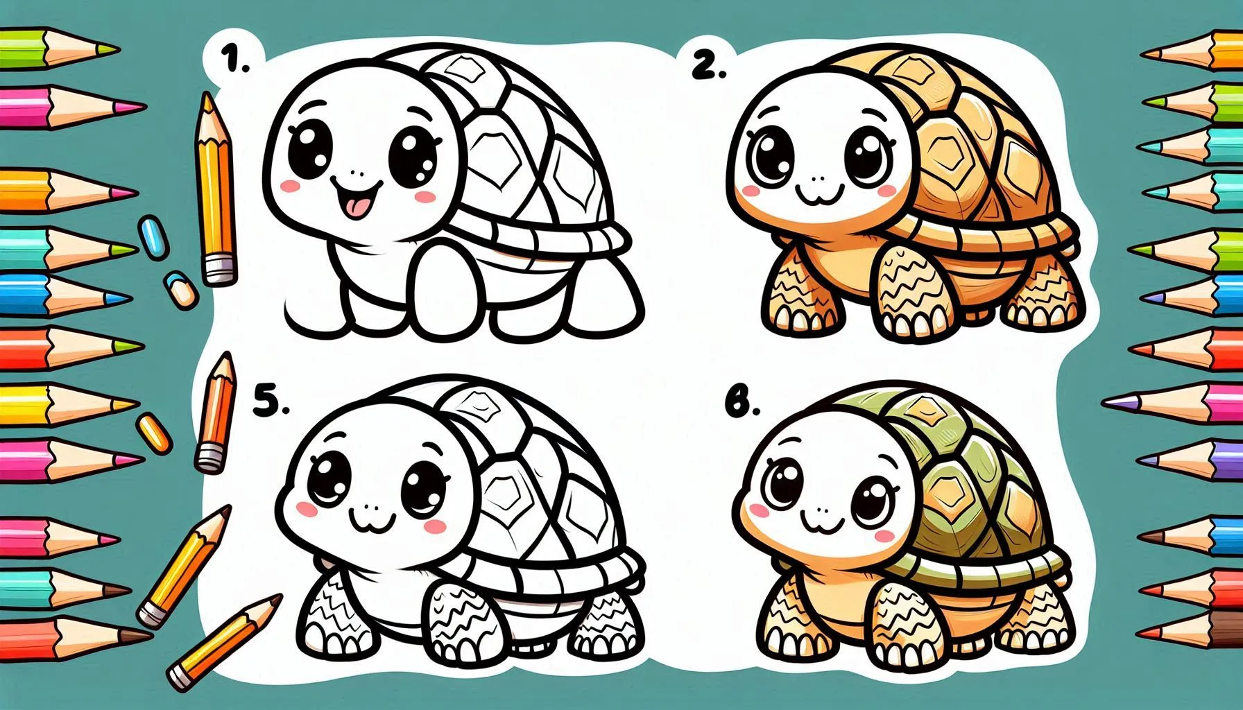You are currently viewing How to draw Tortoise