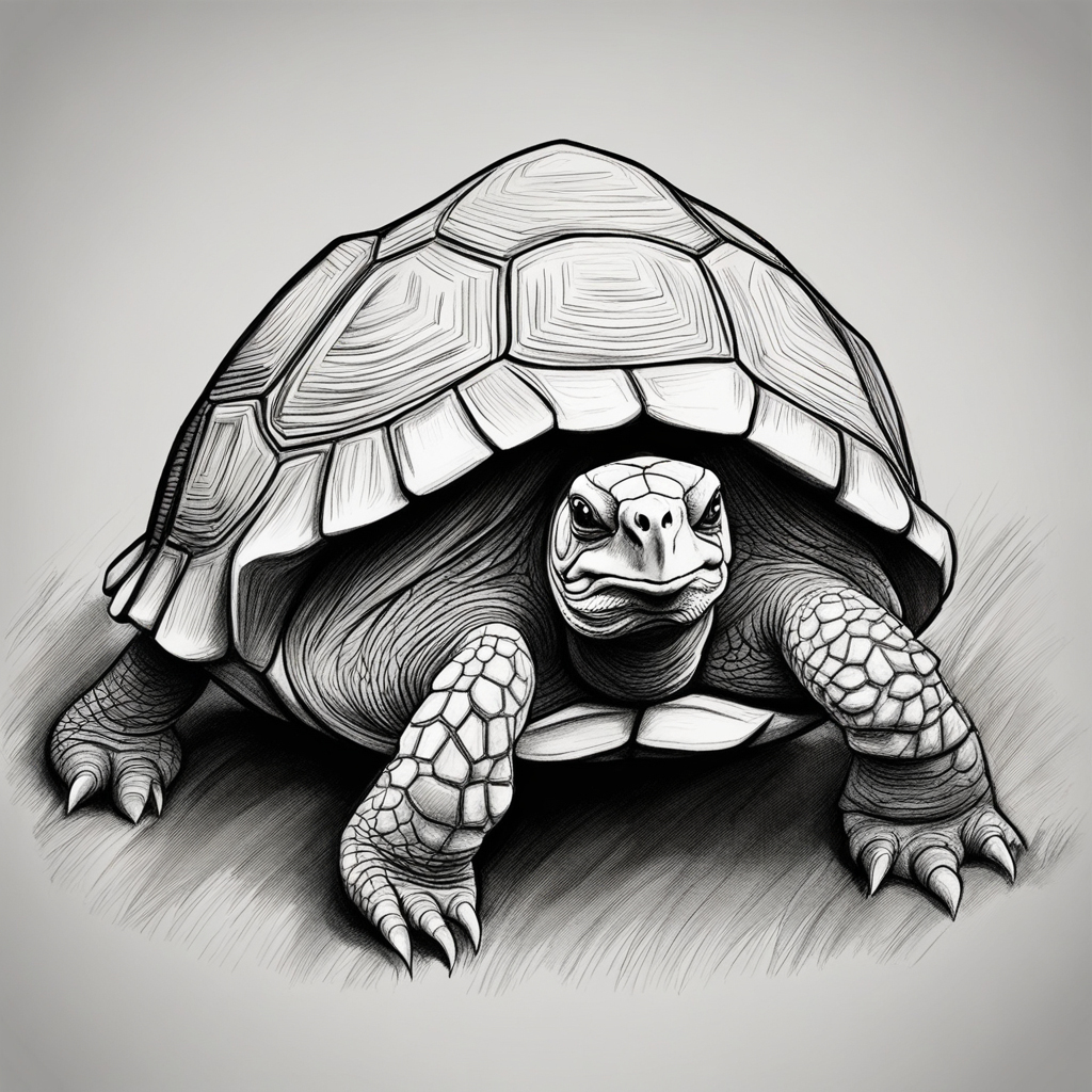 How to draw Tortoise