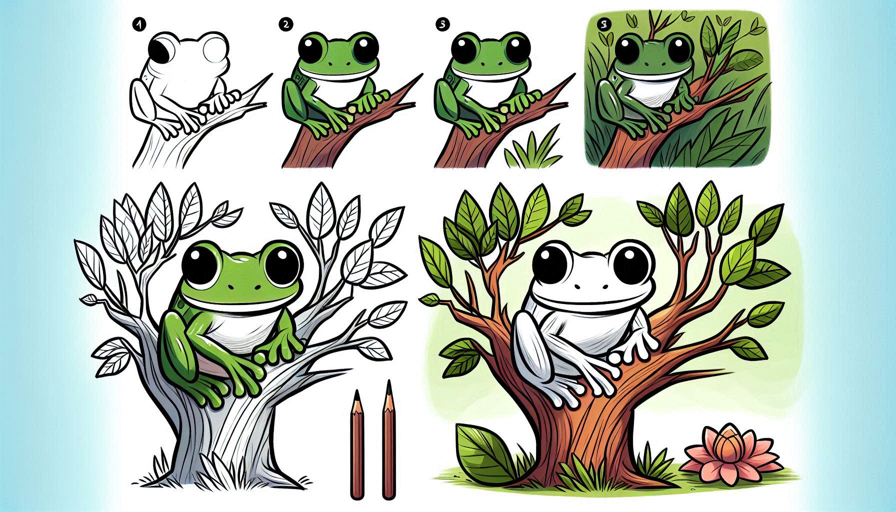 Read more about the article How to draw Tree Frog