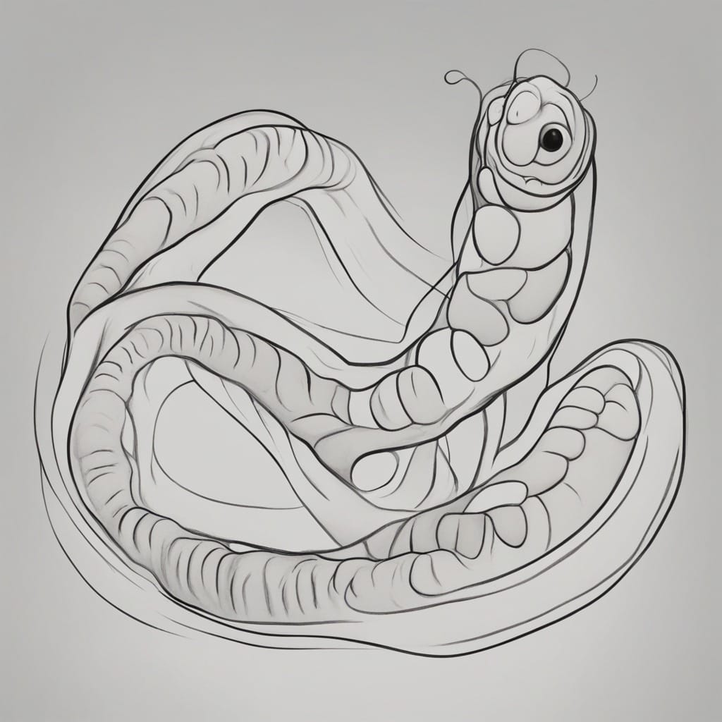 How to draw Trematode : 6 Easy Step by Step Guide - Trying drawing