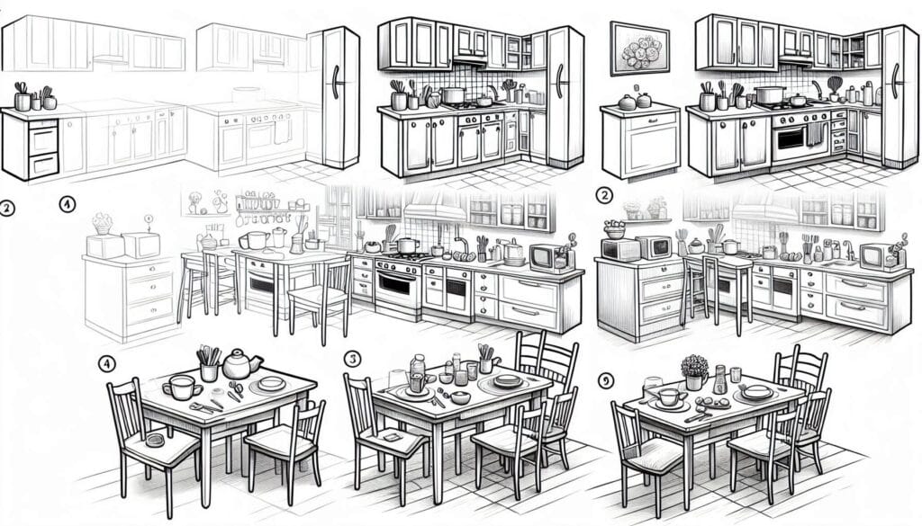 How to draw a Kitchen How to Draw a Kitchen: A Step-by-Step Guide for Aspiring Artists