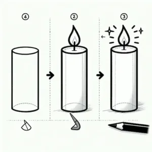 Read more about the article How to Draw a Candle: Bring Peace and Light to Your Sketches