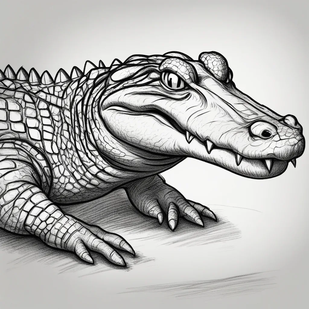 How to draw alligator How to draw Alligator