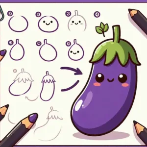 Read more about the article How to Draw Eggplants: Fun and Easy Steps for Kids and Beginners