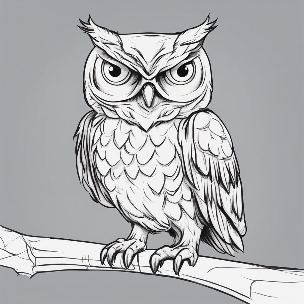 How to draw an owl