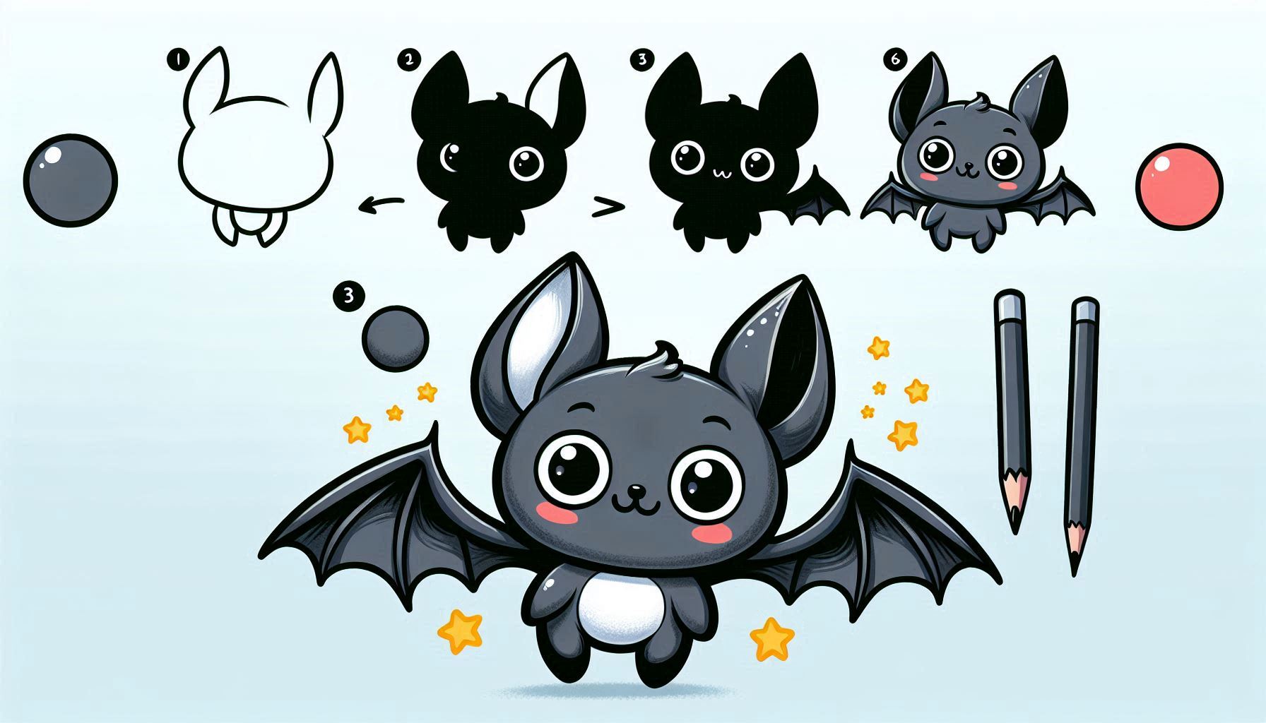 Read more about the article How to Draw Bat: 9 Easy Step-by- Step Guide to Bat Drawing