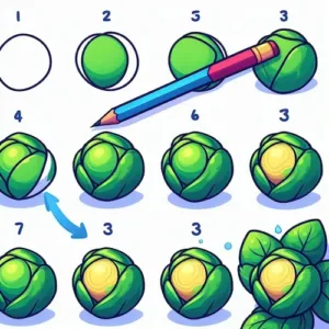 Read more about the article How to Draw Brussels Sprouts: A Fun and Simple Drawing Tutorial