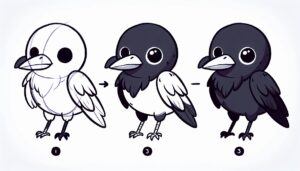 Read more about the article How to draw crow