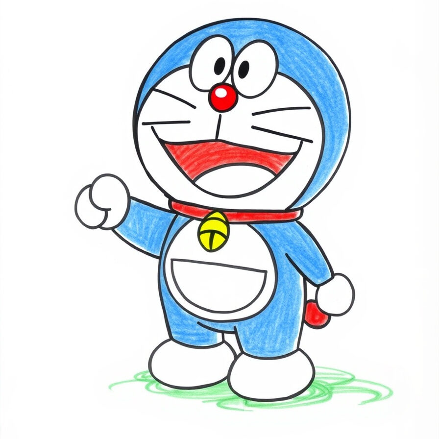 How to draw doraemon: 10 Easy Step-by-step guide to doraemon drawing ...