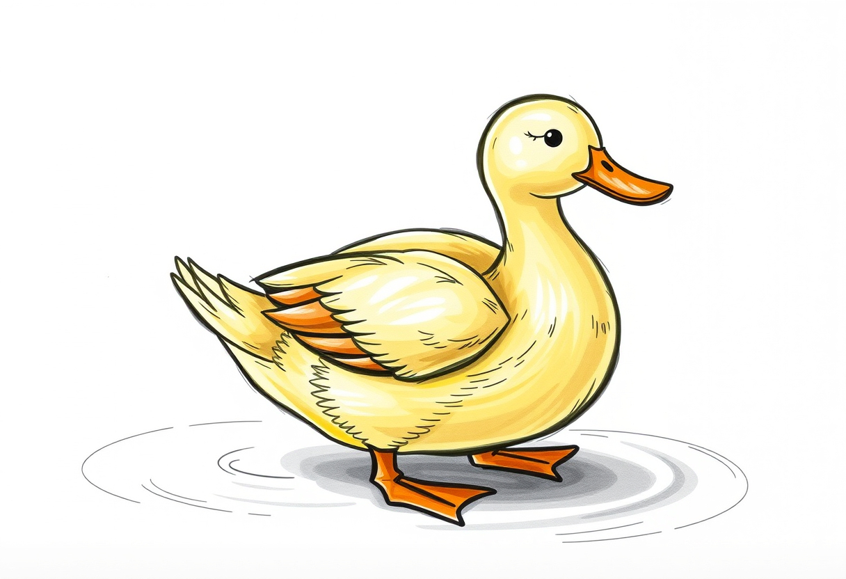 Read more about the article How to draw duck: 10 Easy Step-by-step Guide to duck drawing