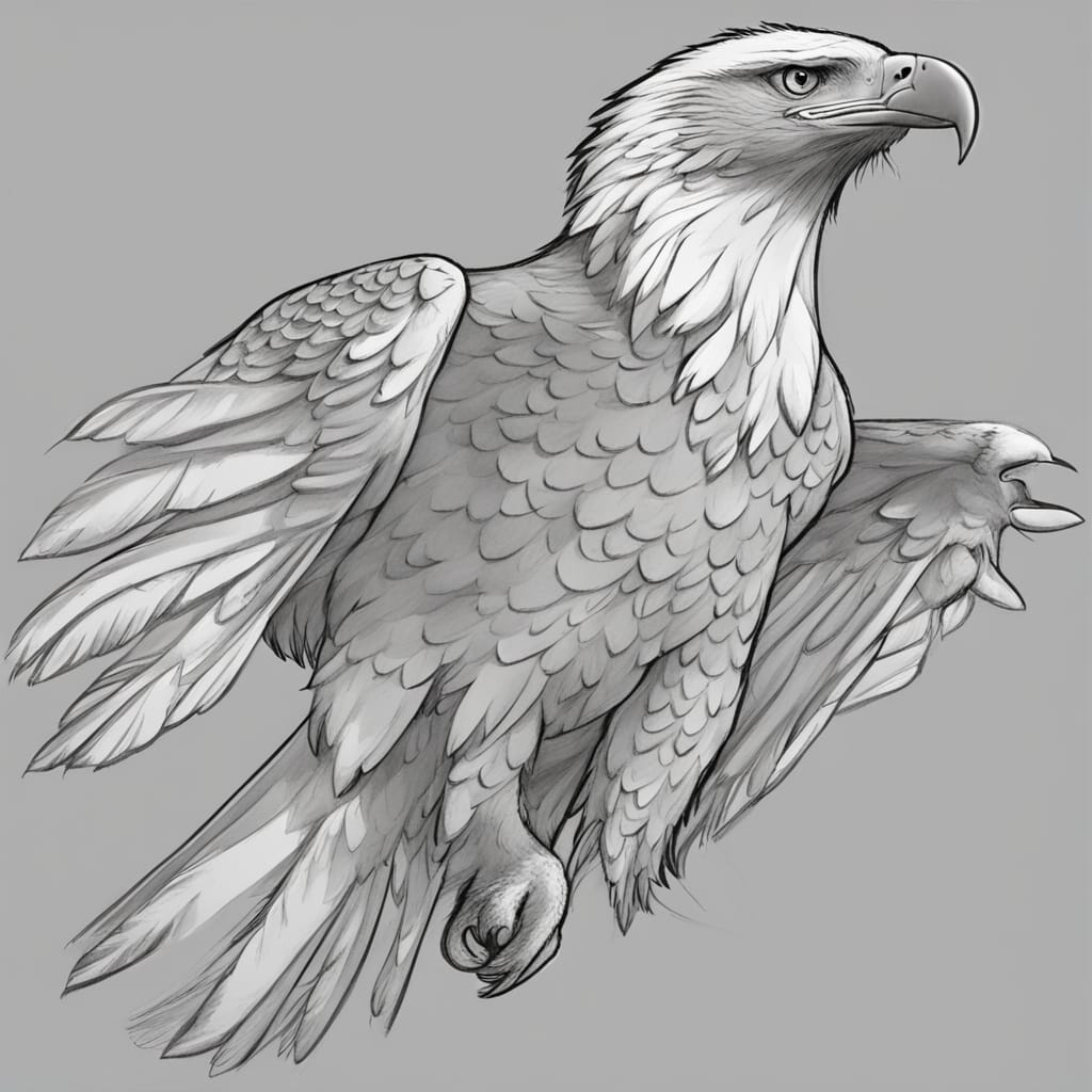 How to draw eagle