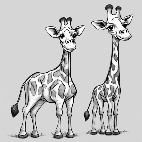 How to draw Giraffe: 9 Easy Step- by-Step Guide to Giraffe Drawing ...