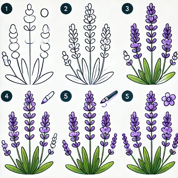 You are currently viewing From Sketch to Bloom: How to Draw Lavenders Like a Pro