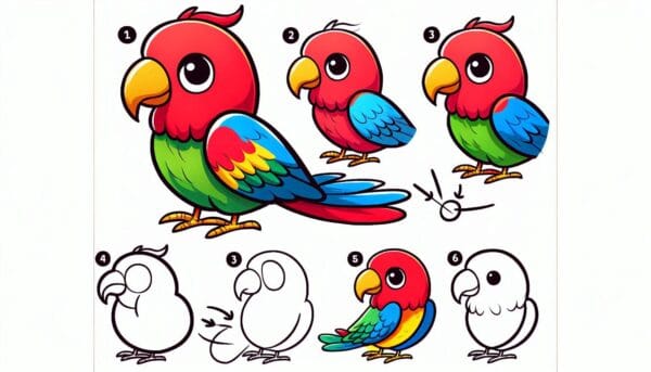 How to Draw Parrot: Easy Techniques for Vibrant Bird Art Trying drawing