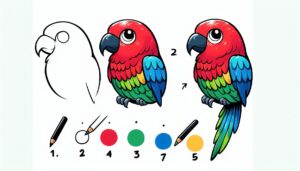 Read more about the article How to draw parrot