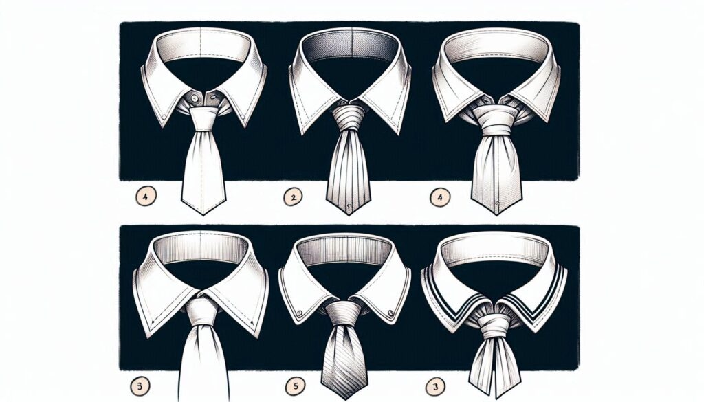 How to draw shirt collars