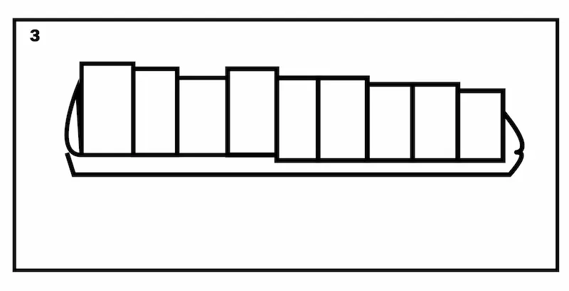 How to draw zebra crossing step3