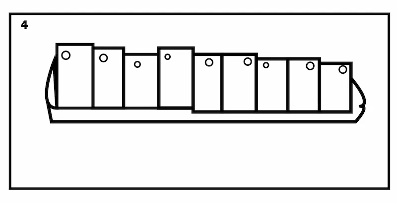 How to draw zebra crossing step 4