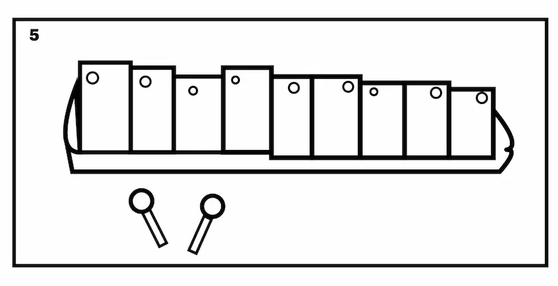 How to draw zebra crossing step 5