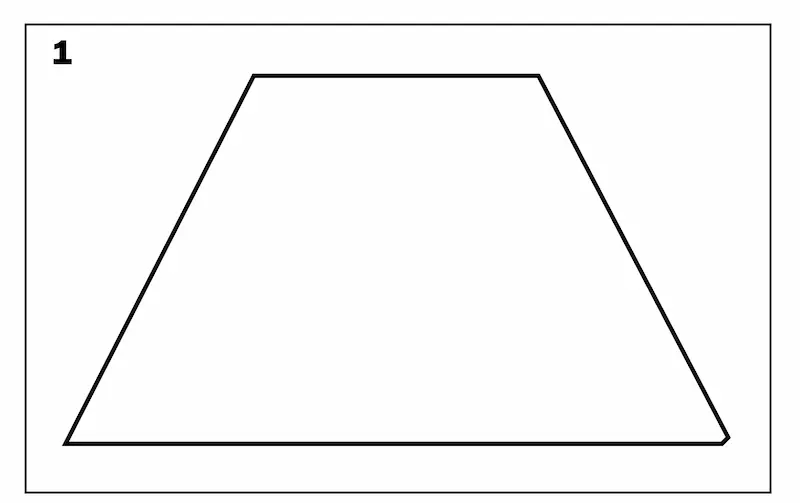 How to draw zebra crossing step1