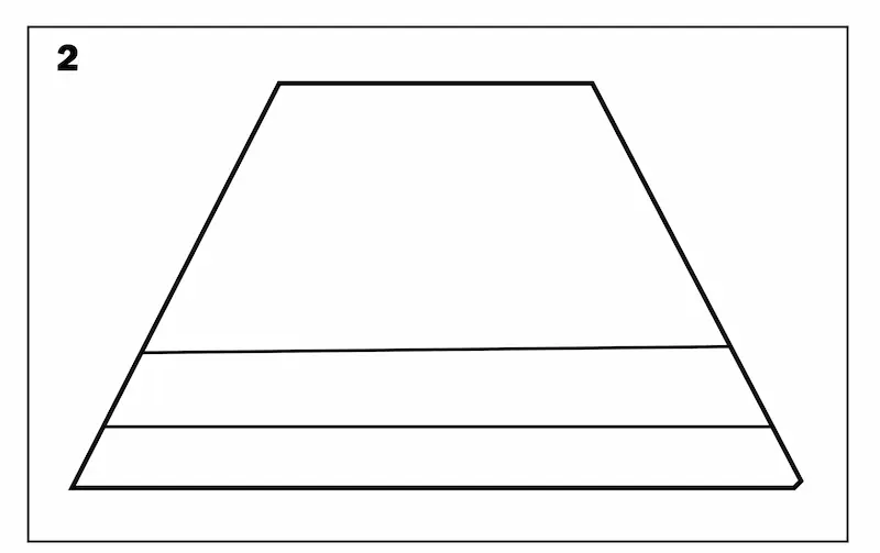 How to draw zebra crossing step 2