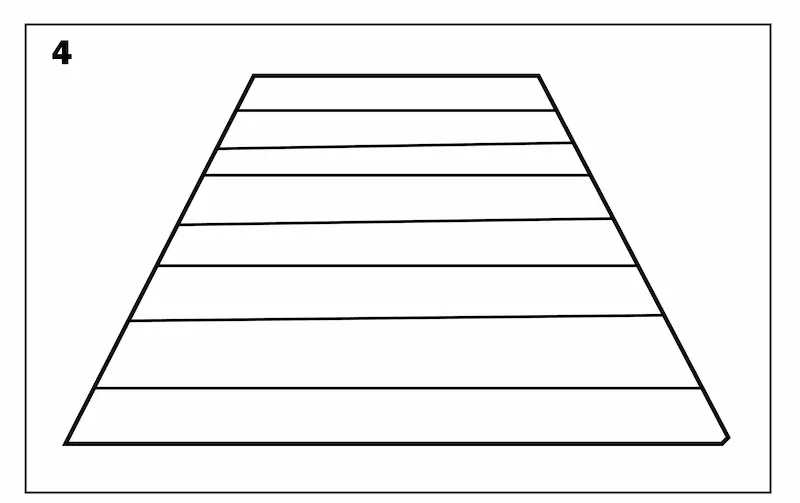 How to draw zebra crossing step 4