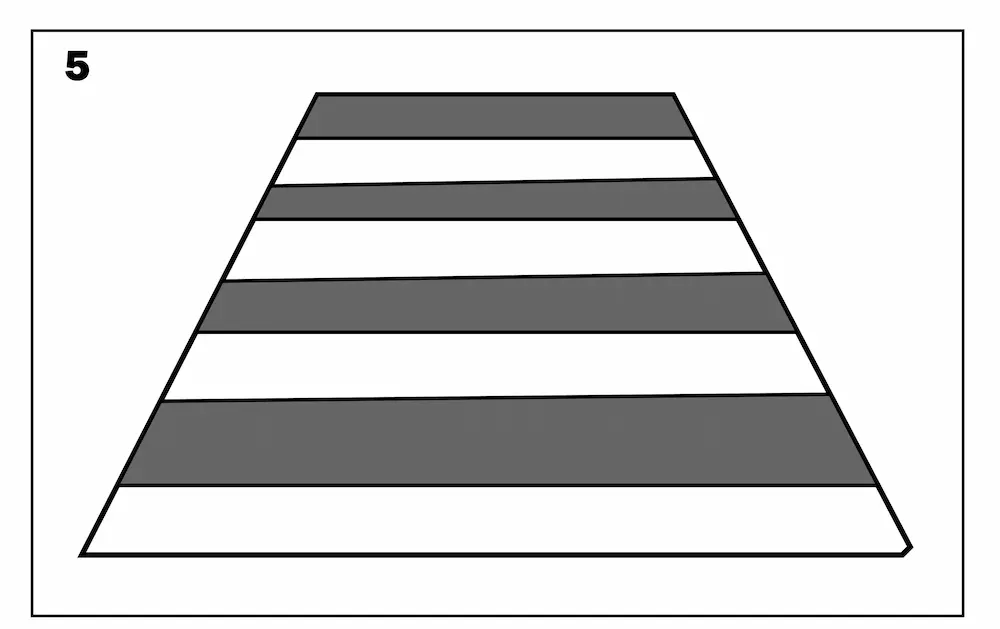 How to draw zebra crossing step 5